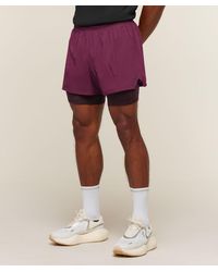 GYMSHARK - Running 4" 2-In-1 Shorts - Lyst