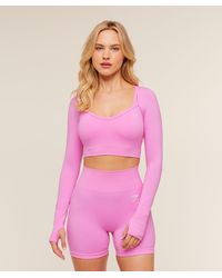 GYMSHARK - Vital Sweetheart Neck Crop Top - Lyst
