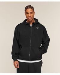 GYMSHARK - Essential Oversized Zip Up Hoodie - Lyst
