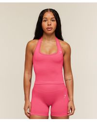 GYMSHARK - Adapt Solid Halter Neck Tank - Lyst