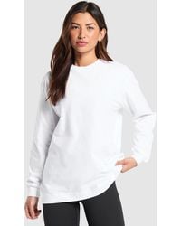 GYMSHARK - Cotton Oversized Long Sleeve Top - Lyst