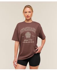 GYMSHARK - College Crest Graphic T-Shirt - Lyst