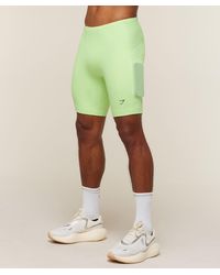 GYMSHARK - Running Elite 7 Pocket Half Tights - Lyst