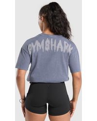 GYMSHARK - Grunge Oversized T-Shirt - Lyst