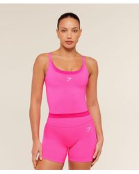 GYMSHARK - Interval Seamless Midi Tank - Lyst