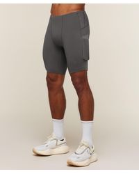 GYMSHARK - Running Elite 7 Pocket Half Tights - Lyst