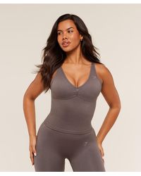 GYMSHARK - Lift Seamless Tank With Shelf - Lyst