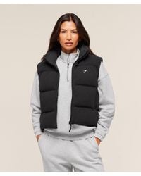 GYMSHARK - Borg Puffer Vest - Lyst