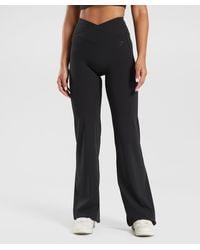 GYMSHARK - Crossover Tall Flared Leggings - Lyst