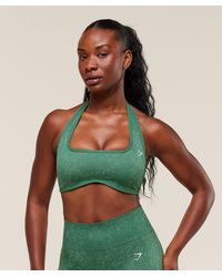 GYMSHARK - Adapt Fleck Halterneck Sports Bra - Lyst
