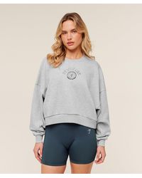 GYMSHARK - Worn Crest Graphic Sweatshirt - Lyst