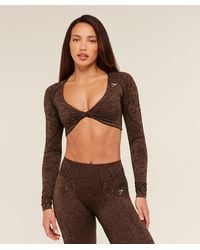 GYMSHARK - Adapt Animal X Whitney Long Sleeve Crop Top - Lyst