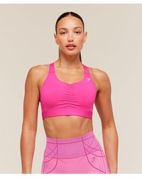 GYMSHARK - High Support Ruched Sports Bra - Lyst