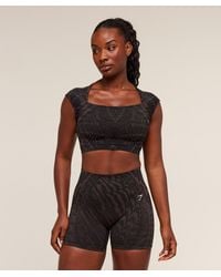 GYMSHARK - Adapt Houndstooth Midi Top - Lyst
