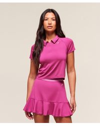 GYMSHARK - Retro Seamless Midi Polo - Lyst