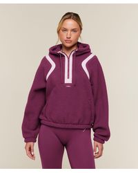 GYMSHARK - Sherpa 1/4 Zip Jacket - Lyst