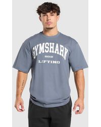 GYMSHARK - 2012 Lifting Oversized T-Shirt - Lyst