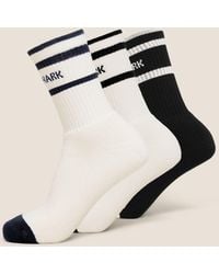 GYMSHARK - Essentials Crew Sock 3Pk - Lyst
