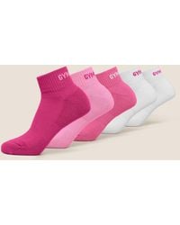 GYMSHARK - Quarter Socks 5Pk - Lyst