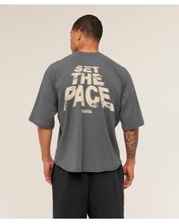 GYMSHARK - Set The Pace Boxy T-Shirt - Lyst