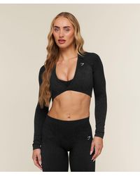 GYMSHARK - Adapt Animal X Whitney Long Sleeve Crop Top - Lyst
