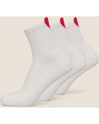 GYMSHARK - Heart Graphic Midi Socks 3Pk - Lyst