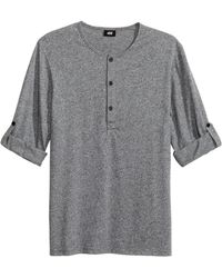 H&M Henley Shirt - Gray