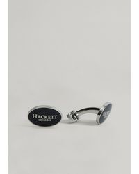 Hackett Boutons de Manchette Ovale - Bleu