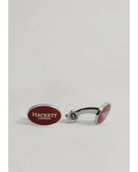 Hackett Boutons de Manchette Ovale - Rouge