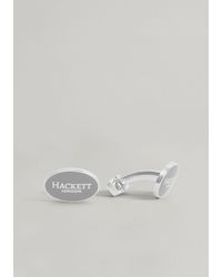 Hackett Boutons de Manchette Ovale - Gris