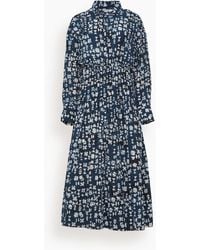 Apiece Apart - Sophia Smocked Shirt Dress - Lyst