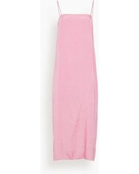 Tibi - Summer Acetate Crinkle Slip Dress - Lyst