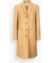 STAUD - Wyatt Leather Coat - Lyst