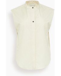 Loulou de Saison - Hale Stripes Sleeveless Boxy Top - Lyst