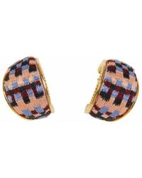 Mignonne Gavigan Kilim Huggie Hoop Earring - Multicolour