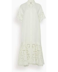 Sea - Marja Embroidery Shirt Dress - Lyst