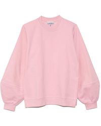 Ganni Software Isoli Crewneck Sweatshirt - Pink