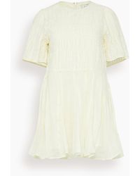 Sea - Imogen Solid Short Sleeve Dress - Lyst