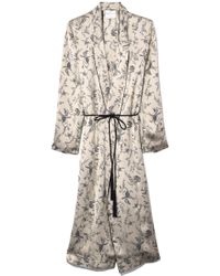 Forte Forte Jacquard Dustcoat In Platino - Natural