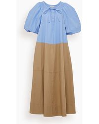 Lee Mathews Frankie Ruched Dress - Multicolour