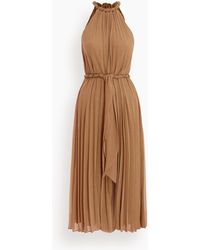 zimmermann shirred pleat midi