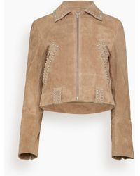 STAUD - Hugo Suede Jacket - Lyst