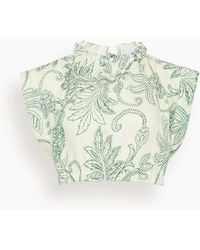 lemlem - Muna Ruched Crop Top - Lyst