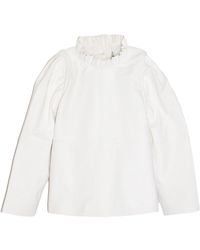 Sea Lydia Leather Blouse - White