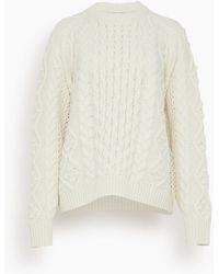 Loulou Studio - Secas Cable Knit Sweater - Lyst