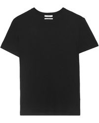 Co. Cashmere Short Sleeve Knit Top - Black