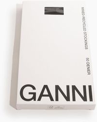 Ganni Lace Tights - White