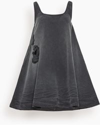 Simone Rocha - A-Line Denim Mini Dress - Lyst