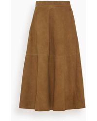 Rohe - Suede A-Line Skirt - Lyst