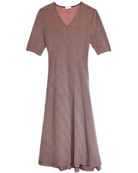 Rosetta Getty Cropped Sleeve Panelled Dress - Multicolour